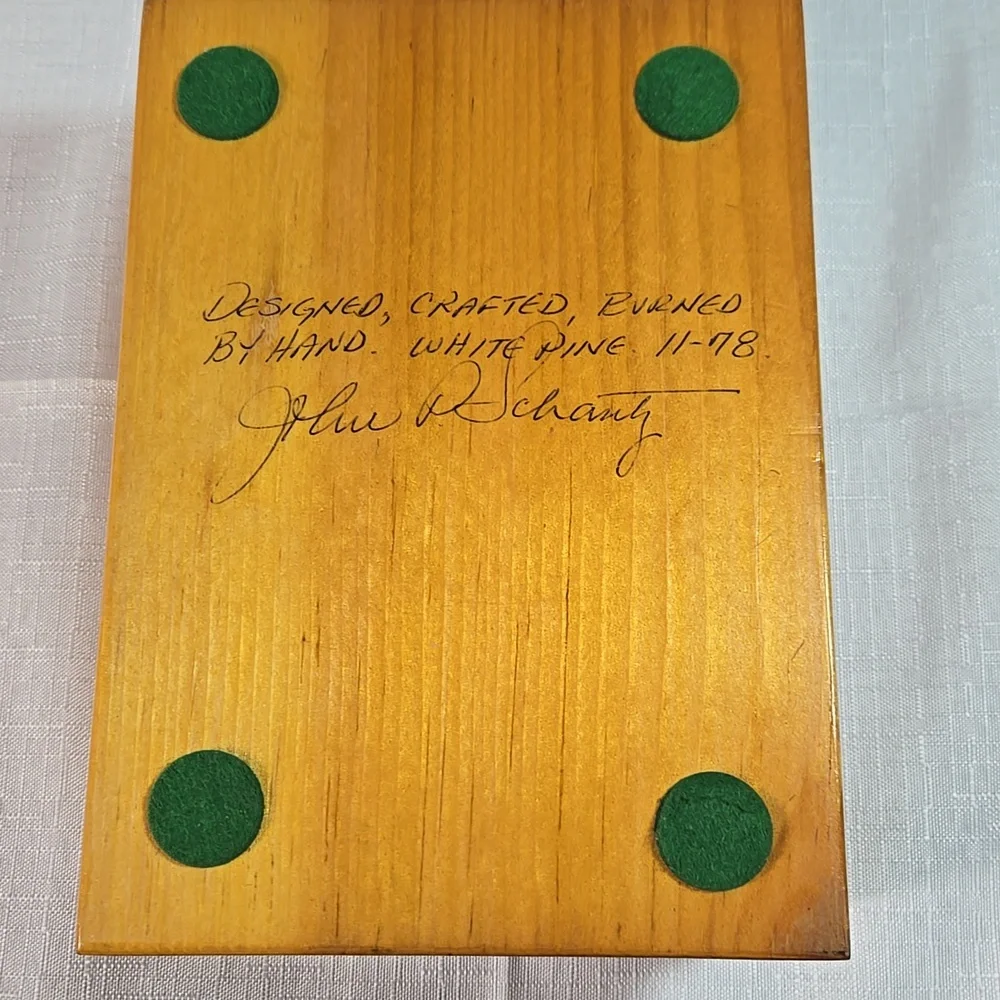 Wooden Bethlehem Pennsylvania Star Keepsake White Pine Wood Box